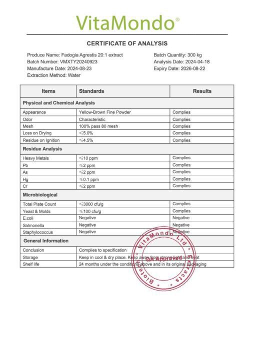 Fadogia Agrestis Extract Powder: 100g–1kg – Vitality & Athletic Support - Image 3