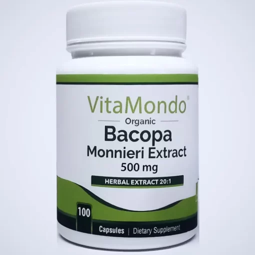 Organic Bacopa Monnieri Supplement Capsules