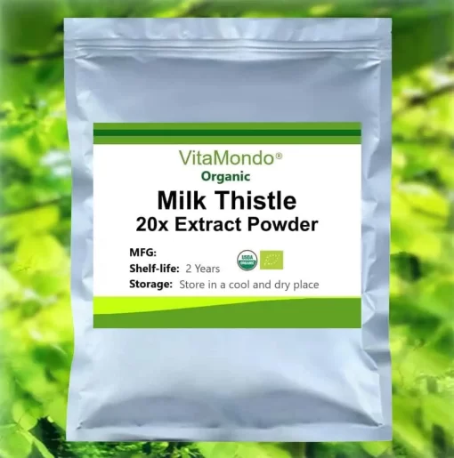 Organic Milk Thistle Extract 20x Powder Silymarin