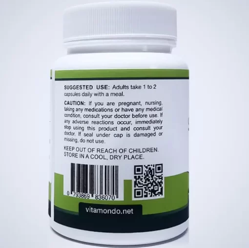Organic Saw Palmetto 500mg – 100 Capsules – Prostate & Hair Support - Image 3