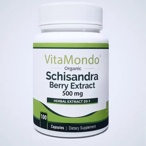 Organic Schisandra Berry Supplement Capsules