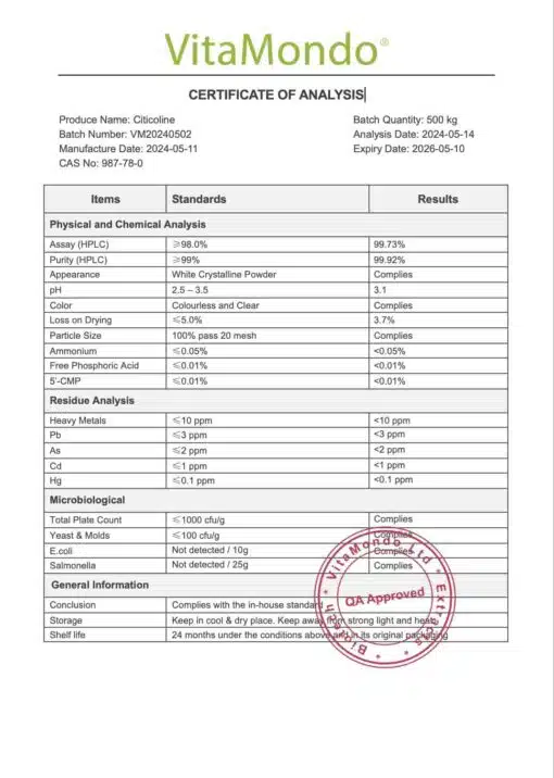 Premium CDP Choline 99%: 100g-500g – Cognition, Focus & Memory - Image 3