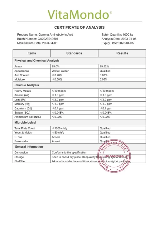 Premium GABA (Gamma Aminobutyric Acid) 99%: 100g–1kg – Relaxation & Sleep Support - Image 3
